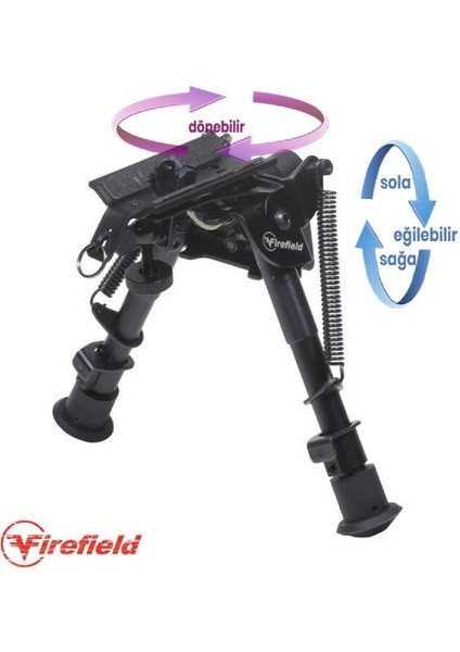 Fırefıeld Hareketlı 6-9" Bıpod Ayak (FF34026)