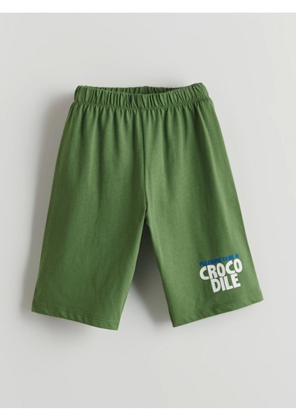 Lcw Kids Beyaz Dinozor Baskılı Erkek Çocuk Şortlu Pijama Takımı indirimleri