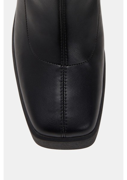 The Heightten Kadın Siyah Platform Topuklu Çizme fırsatları