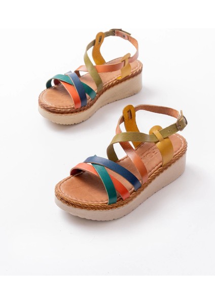 730-153 Multi Ortopedik Hakiki Deri Dolgu Kadın Sandalet modelleri