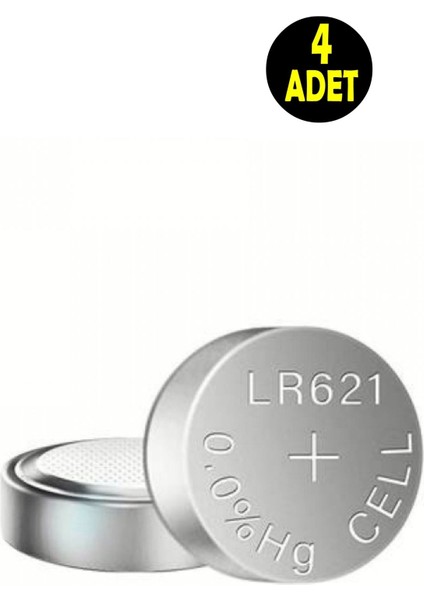 4 Adet Alkaline Ag1 SR60 SR621SW V364 S621E 602 Sb-Ag/dg Düğme Tip Saat Pili