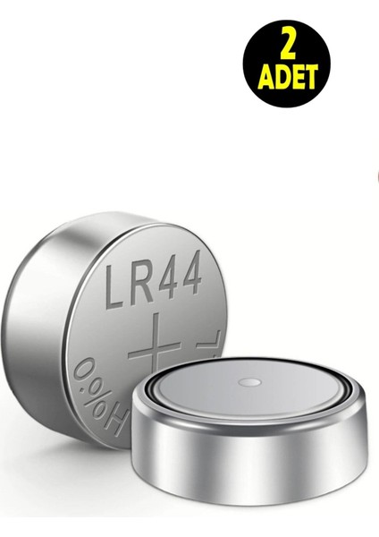 2 Adet AG13 Alkalin LR44H A76 SR44 357 V13GA Düğme Para Pil (A 76 Ag 13 Terazi-Saat-Oyuncak Pili)
