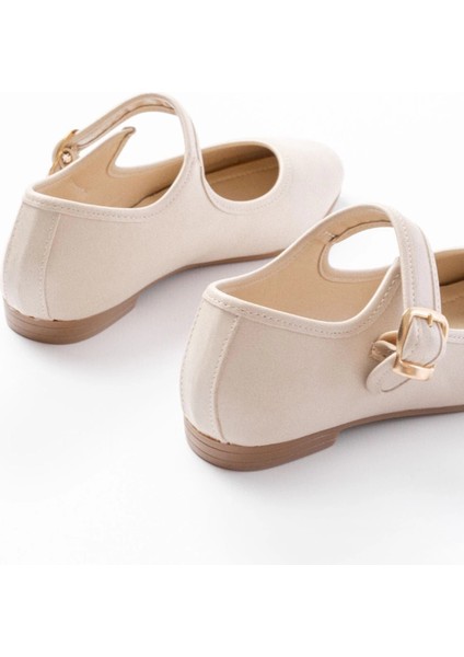 2606 Bej Baretli Günlük Bayan Ayakkabı fırsatları