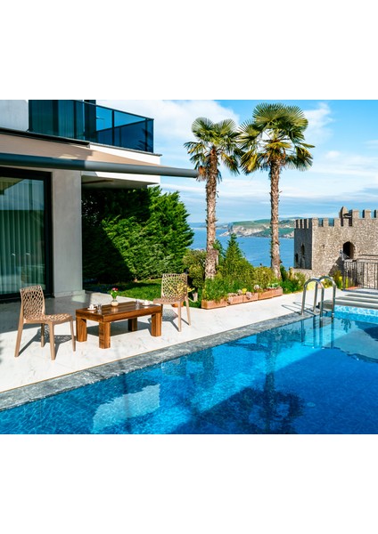 Mercan Sandalye Bronz 6'lı Set – Bahçe, Balkon, Mutfak ve Kafe Sandalyesi fiyatları