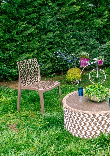 Mercan Sandalye Bronz 6'lı Set – Bahçe, Balkon, Mutfak ve Kafe Sandalyesi modelleri