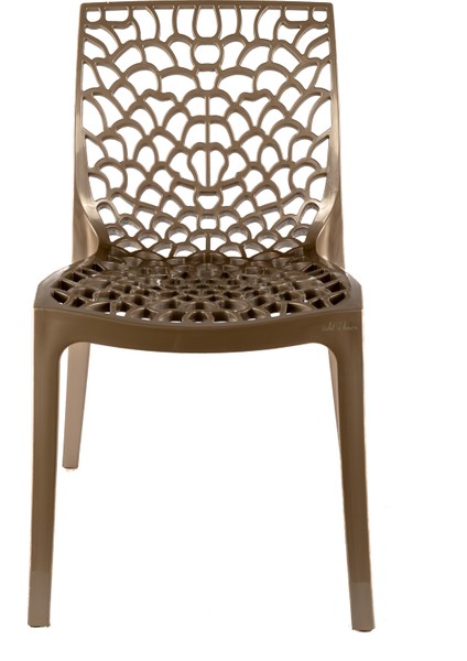 Mercan Sandalye Bronz 6'lı Set – Bahçe, Balkon, Mutfak ve Kafe Sandalyesi