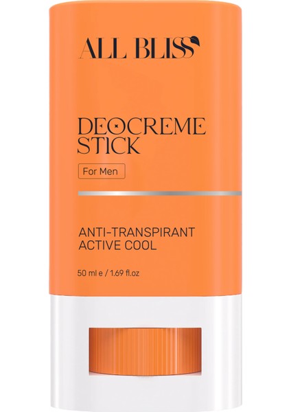 ALL BLİSS All Bliss Erkek Deocreme Stick 50 ml – Uzun Süreli Koruma & Ferahlık, Anti-Transpirant Stick indirimleri