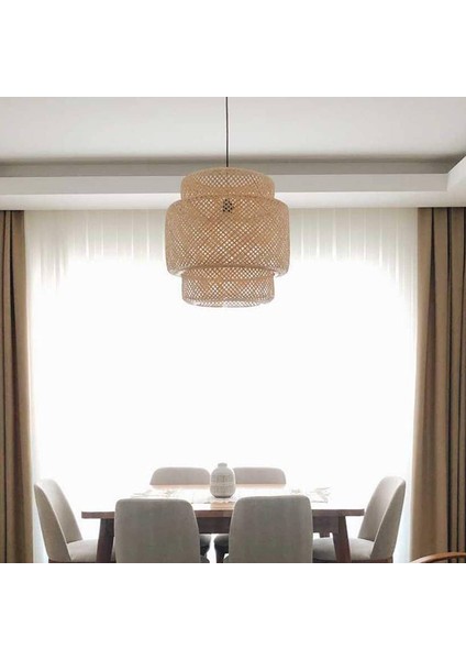 Mylamp Sitrus 53X50 Cm. Doğal Bambu Avize