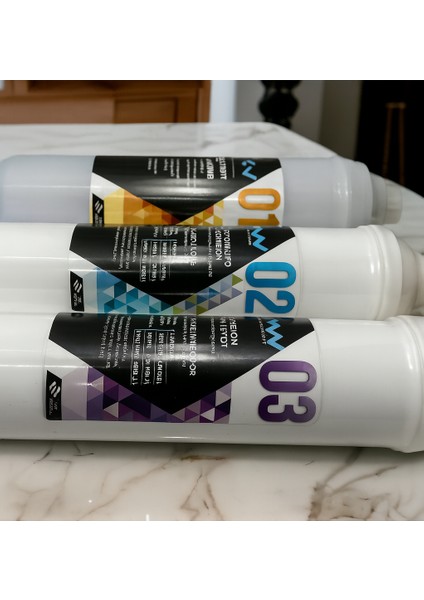 3lü Kapalı Kasa Filtre Seti