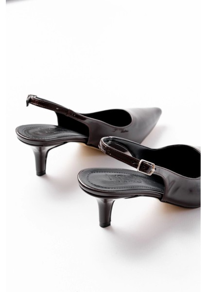 ST-1152 Kahve Rugan Günlük 7 cm Topuklu Kadın Ayakkabı indirimleri