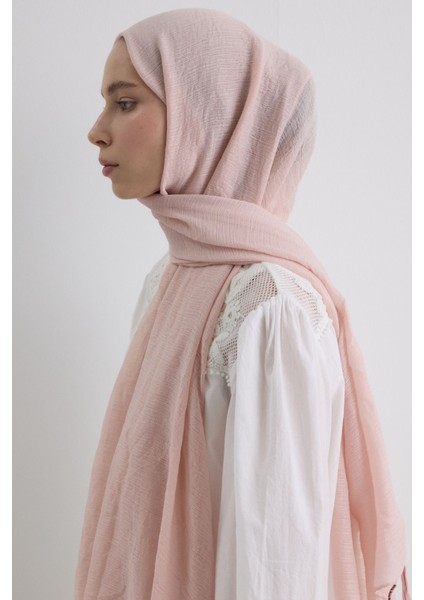 Drew Toz Pembe Bohem Uzun Saçaklı Pamuklu Şal fiyatları
