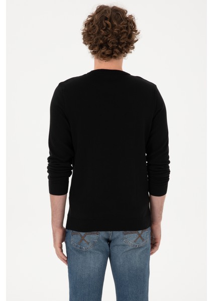 Erkek Siyah Kazak /triko 50313713-VR046 indirimleri