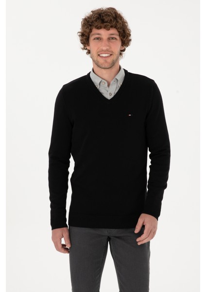 Erkek Siyah Kazak /triko 50313668-VR046