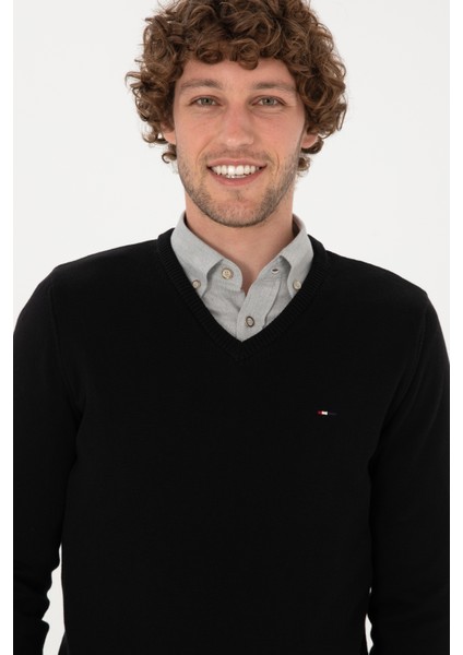 Erkek Siyah Kazak /triko 50313668-VR046 fiyatları