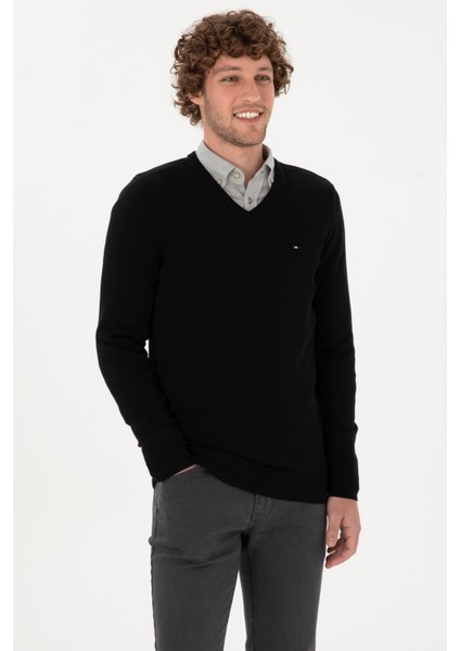 Erkek Siyah Kazak /triko 50313668-VR046 modelleri