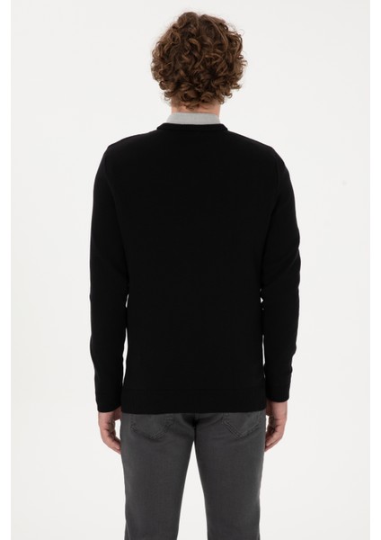 Erkek Siyah Kazak /triko 50313668-VR046 indirimleri