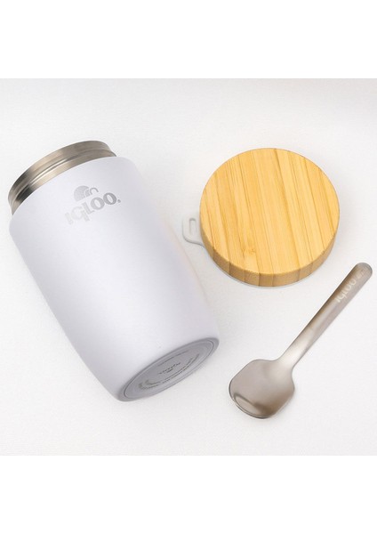 Bambu Kapak Yemek Termosu 500ML Çelik Termos Beyaz 12 Saat Sıcak Tutar fiyatları
