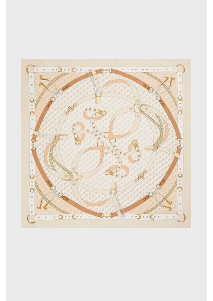 Kefiah Desenli 120 x 120 cm Şal AW5343POL03 Bayan Şal AW5343 POL03 Ivo