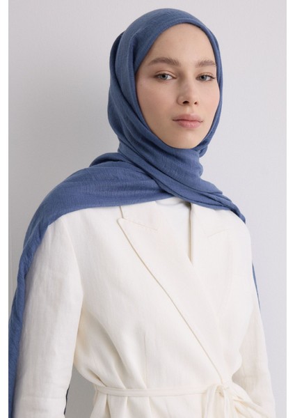 Drew Indigo Bohem Uzun Saçaklı Pamuklu Şal