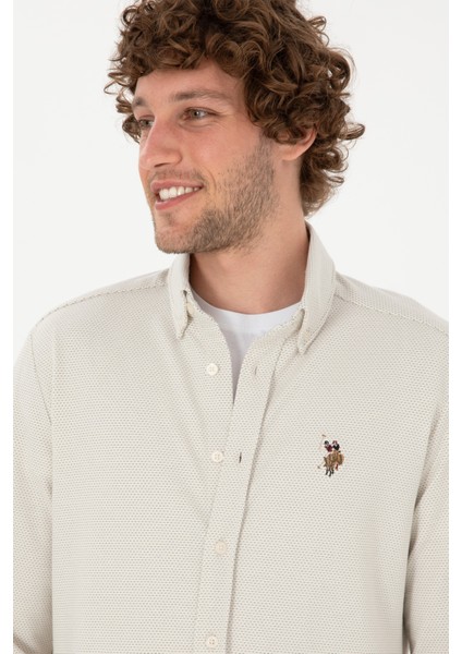 Erkek Ekru Gömlek Örme 50315877-VR019 fiyatları