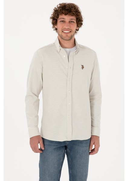 Erkek Ekru Gömlek Örme 50315877-VR019 modelleri