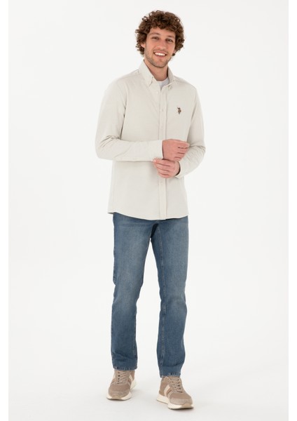 Erkek Ekru Gömlek Örme 50315877-VR019 fırsatları