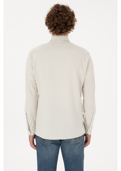 Erkek Ekru Gömlek Örme 50315877-VR019 indirimleri