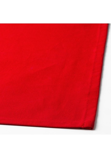 Vınterfınt Masa Örtüsü 145 x 240 cm Kırmızı Pamuklu Yıkama Sonrası Renk Değiştirmez fırsatları