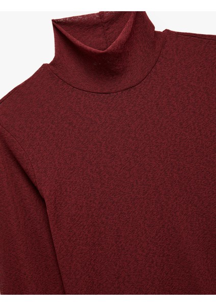 Slim Fit Balıkçı Yaka Uzun Kollu Tişört modelleri