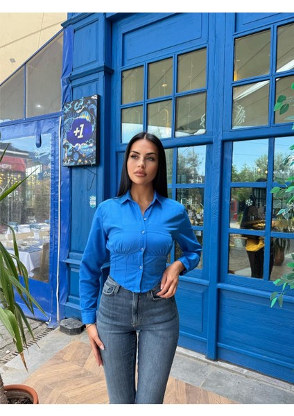 Saks %100 Polyester Parçalı Desenli Gömlek fiyatları