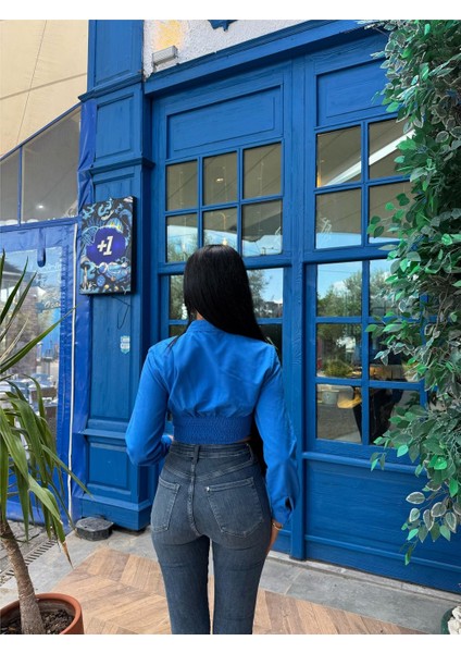 Saks %100 Polyester Parçalı Desenli Gömlek modelleri