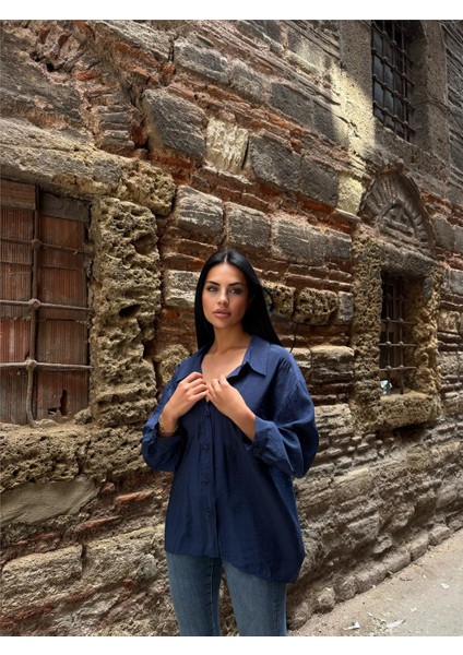 Lacı Pamuk Polyester Cepli Gömlek indirimleri