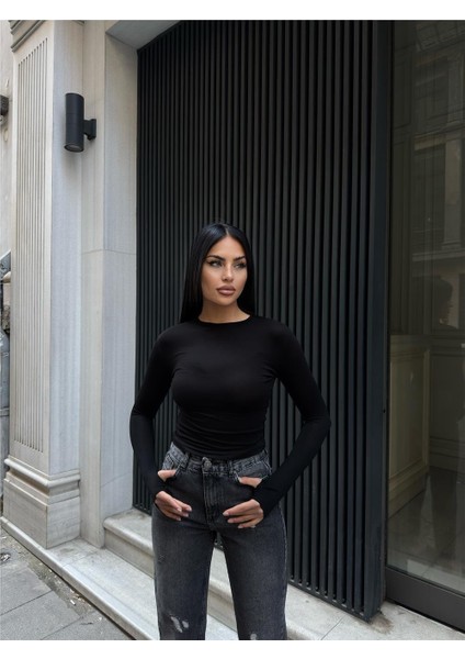 Kadın Ekru Kayık Yaka Kısa Kollu Viskon Badi Tişört modelleri