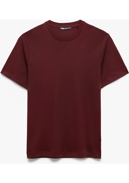 Regular Fit Bisiklet Yaka Pamuklu Kısa Kollu Basic Tişört
