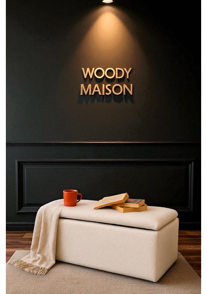 Marilyn Puf Modern Tarz Yatak Ucu Sandıklı Puf Kapı Girişi Bench Koltuk 35*90*42 cm