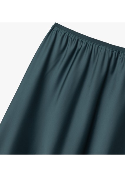 Standart Bel Regular Fit Saten Midi Etek modelleri