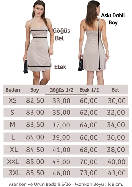 Ince Askılı Sırt Dekolteli V Yaka Kloş Elbise -Ten indirimleri