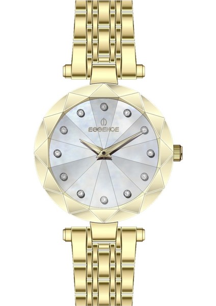 ES6921FE.120 Çelik Kasa Çelik Kordon 5 Atm Su Geçirmezlik Altın Renk Kadın Kol Saati