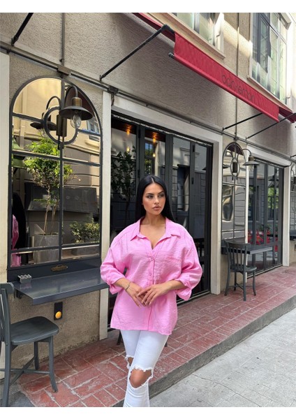 Pembe Cepli Pamuk Polyester Gömlek fiyatları