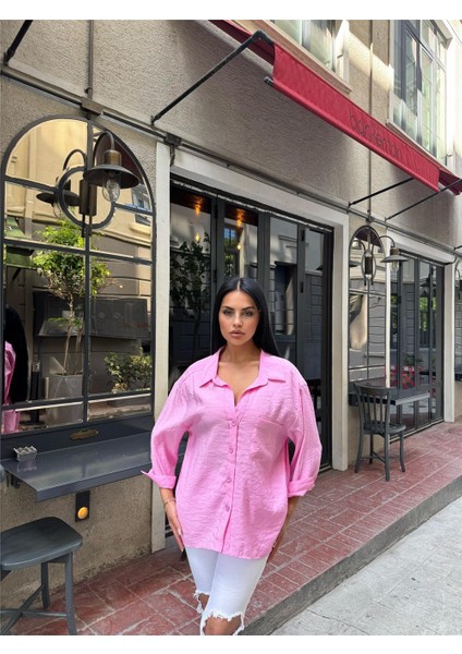 Pembe Cepli Pamuk Polyester Gömlek indirimleri