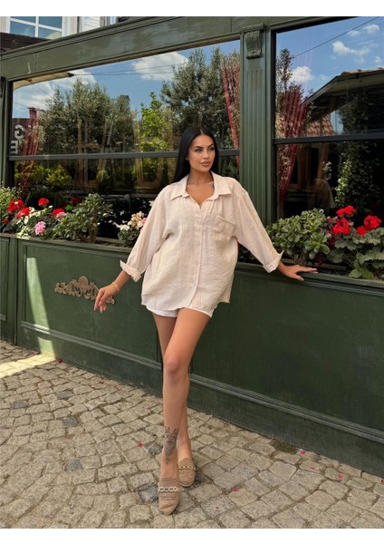 Taş Cepli %100 Pamuk Gömlek indirimleri