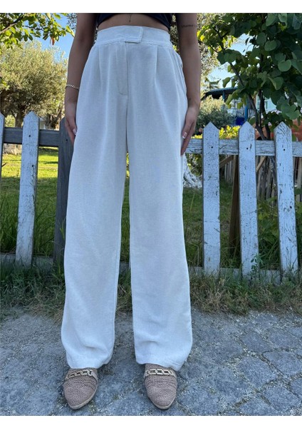 Taş Palazzo Beli Cırtlı Pantolon