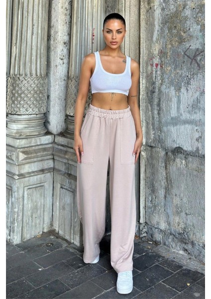 Vizon Beli Lastikli, Cepli, Bol Paça, Salaş Pantolon fırsatları