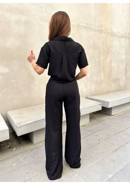 Önden Bağlamalı Keten Takım