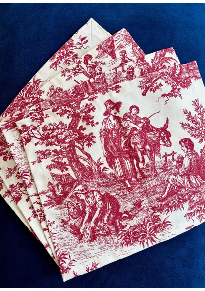 4’lü Kırmızı Rustik Amerikan Servisi modelleri