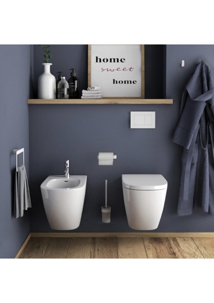 Pirenei Duvara Monte Tuvalet Fırçalık - Mat Beyaz modelleri