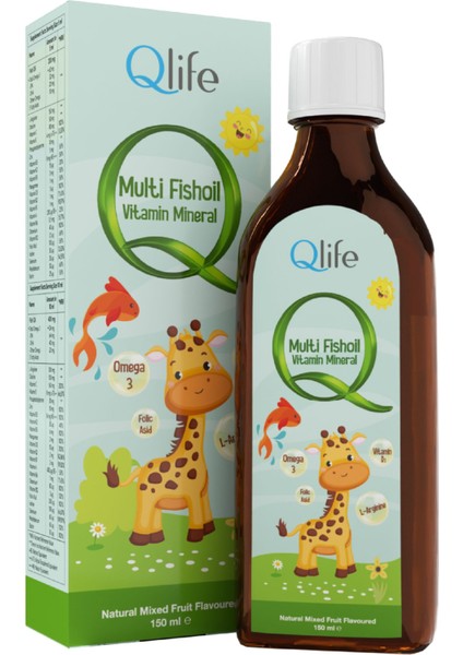 Multivitamin Multimineral ve Balık Yağı Içeren Sıvı Takviye Edici Gıda