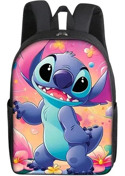 Stitch Angel Disney Sırt Çantası Okul Çantası Çocuklar Için Karikatür Karikatür Hafif Okul Çantaları Büyük Kapasiteli Erkekler Çocuklar Kids Çakası Hediye Renk: S04 (Yurt Dışından)