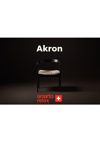 Akron 2’li Sandalye Seti — Ahşap Ayaklı, Krem Kumaş modelleri