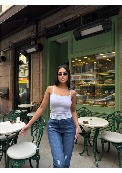 Kadın Lacivert Bisiklet Yaka Uzun Kollu Parmak Geçmeli Viskon Badi Tişört indirimleri